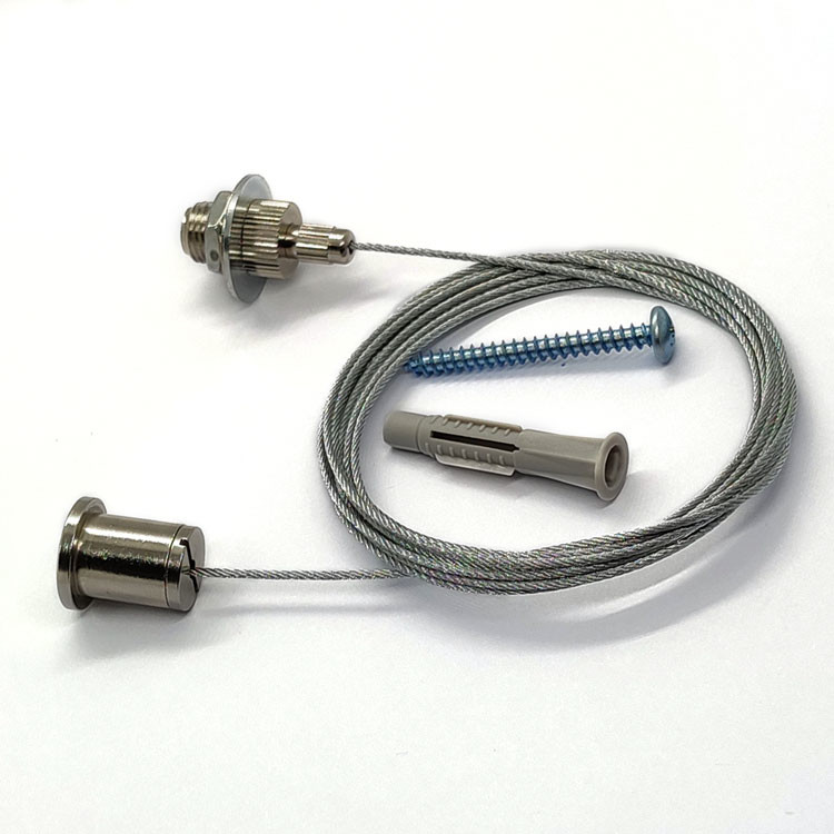 Stainless Steel Wire Suspension Hanging Kit ​Cable Gripper For Led Lights 1.5mm