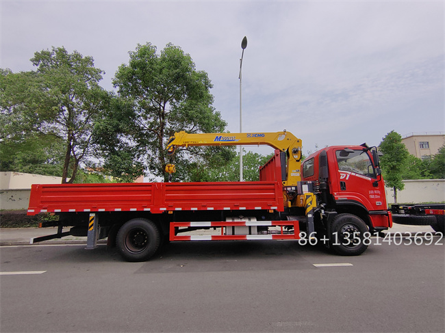 Dongfeng 4x2 Dump Truck With XG Straight Arm Crane 3.2ton 5ton 6.3tons Crane Mounted Truck