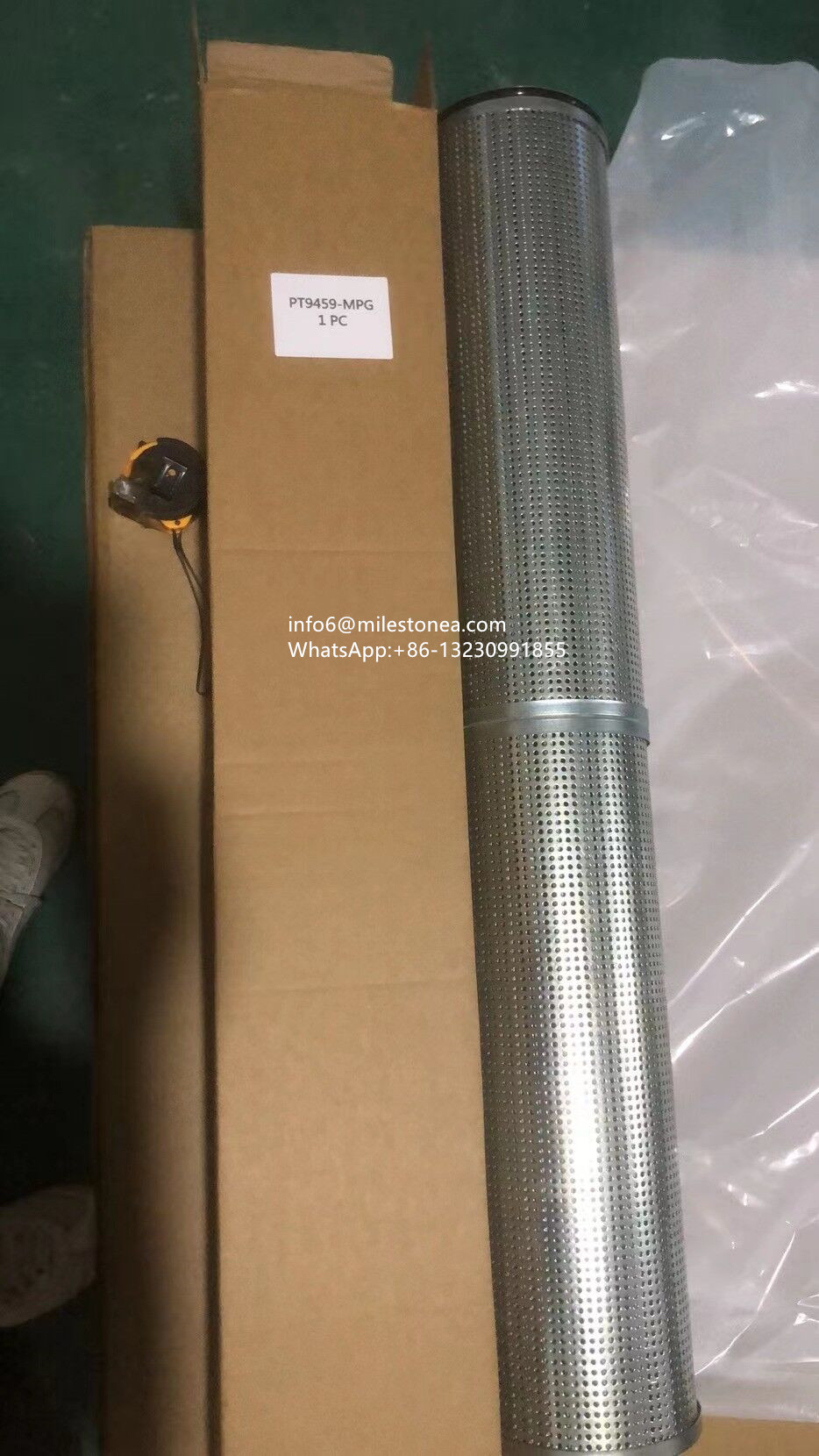 China Manufacturer High Quality fiberglass Hydraulic Oil Filter PT9459-MPG for excavator truck engine parts