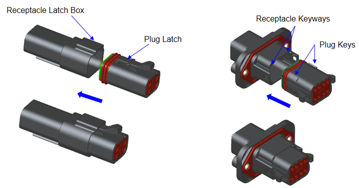 16-12AWG Energy Storage Signal Connector Male Contact Ni