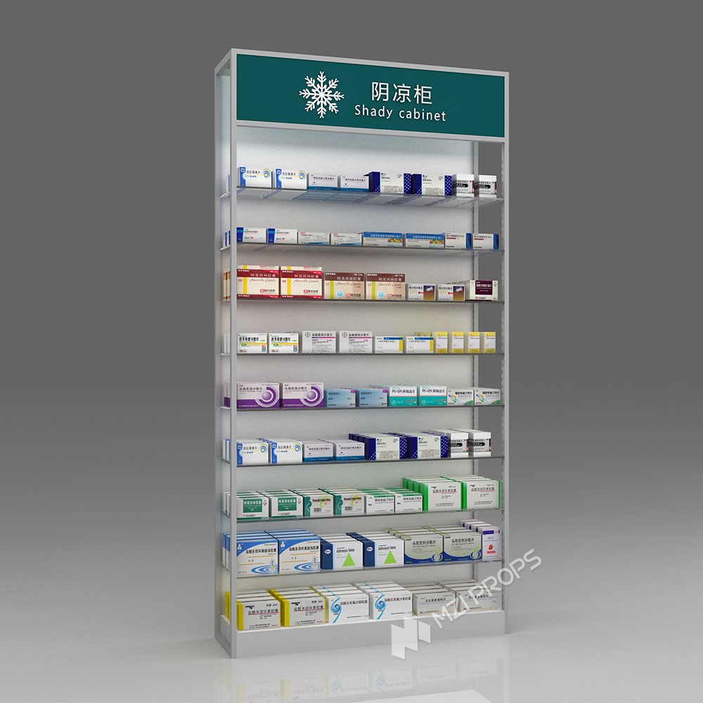 06-MSWRS Pharmacy Model Store With Wood Warm Style