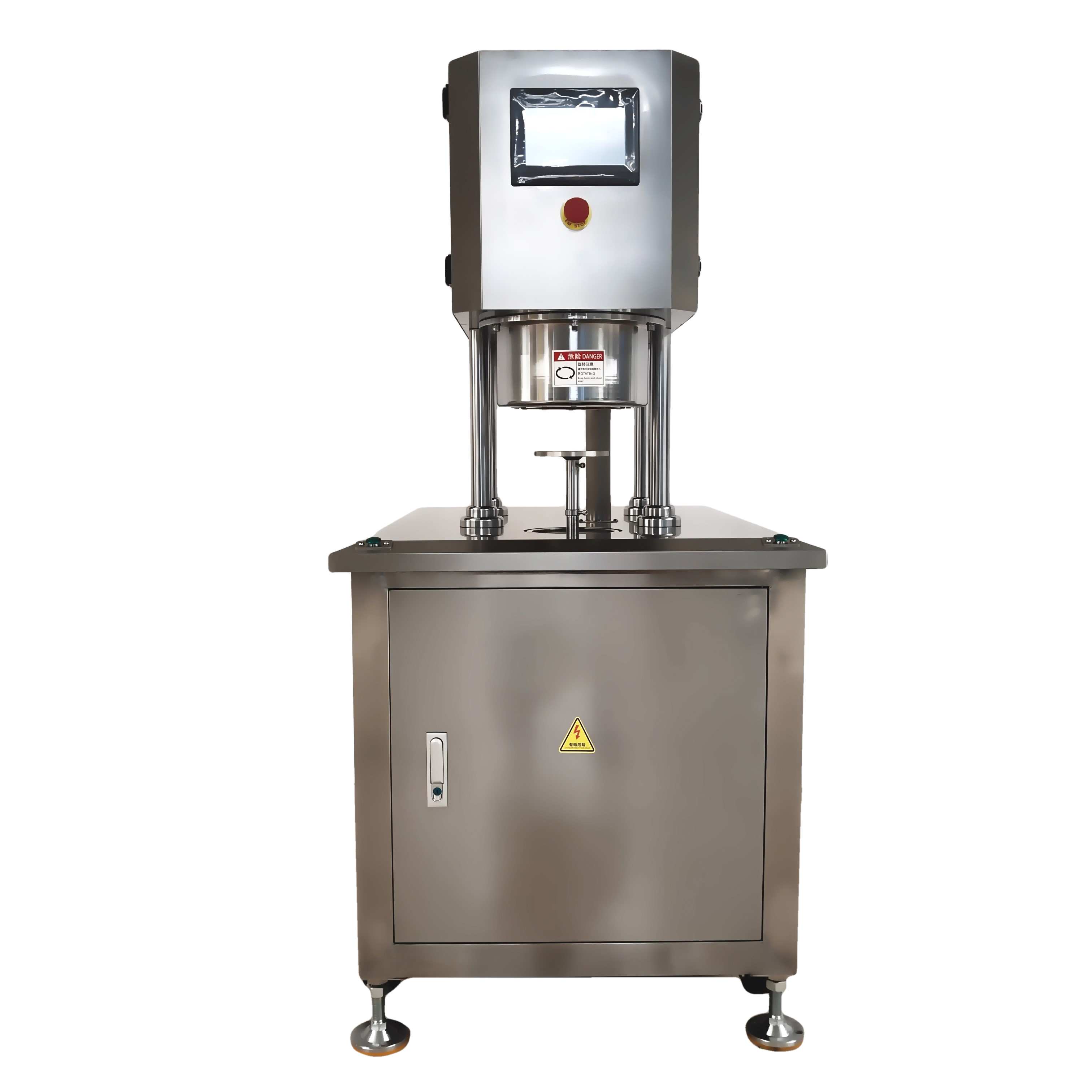 Glass Bottle Canned Food Vacuum Screw Capping Machine 380V