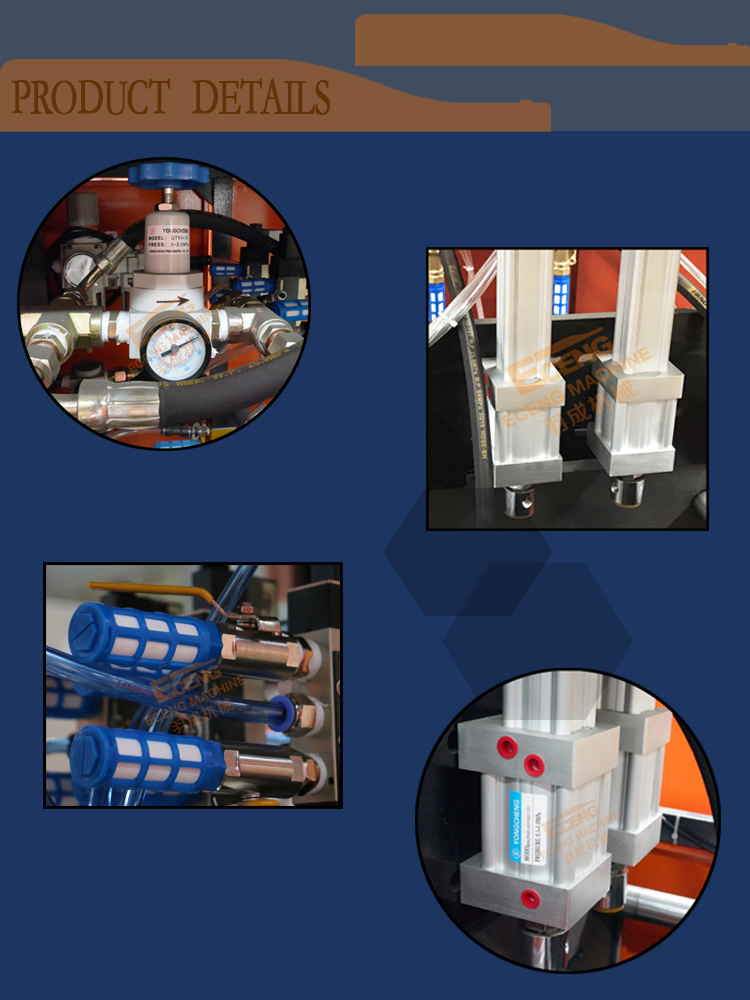 YC-2L-2 2000 Ml Semi Auto Blowing Machine 3PHASE For PET Plastic Bottles 380V