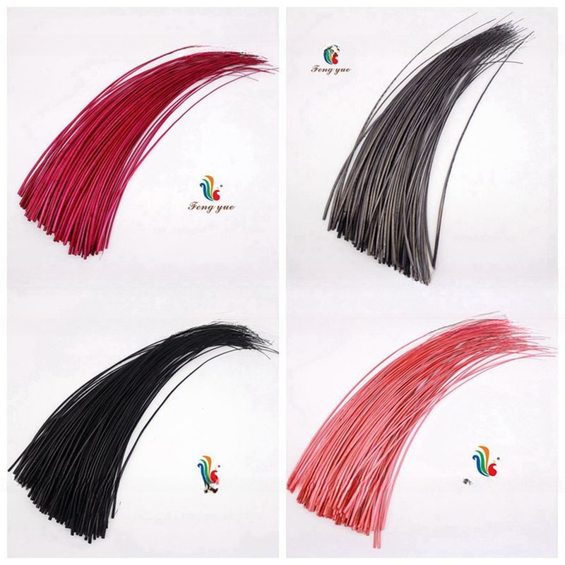 Millinery Supplies Ostrich Feather Quill with Dyed Pattern 50-55cm