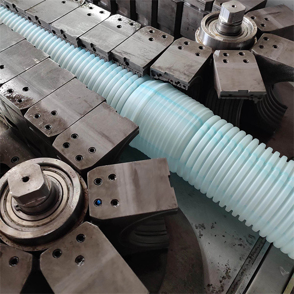 HDPE PVC Double Wall Corrugated Pipe Production Line , DWC Pipe Manufacturing Machine