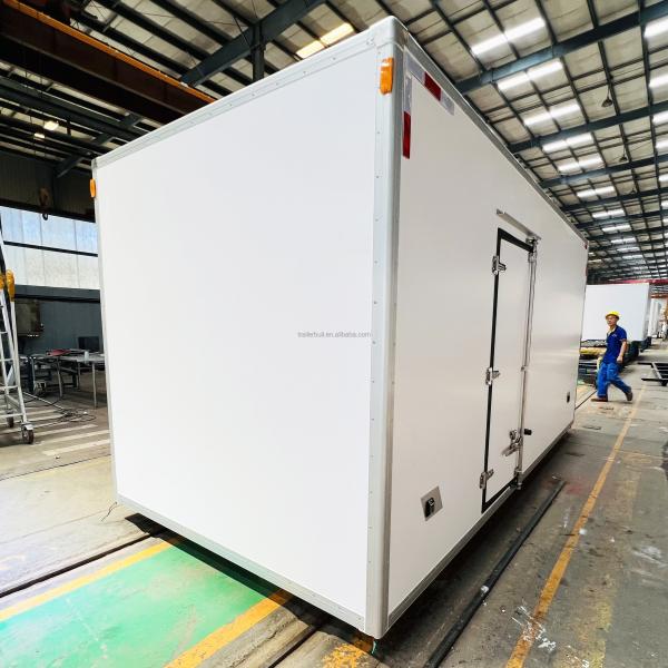 FRP GRP 82/90/105mm Wall Thickness Refrigeration Truck Box Body for JMC Howo Jac
