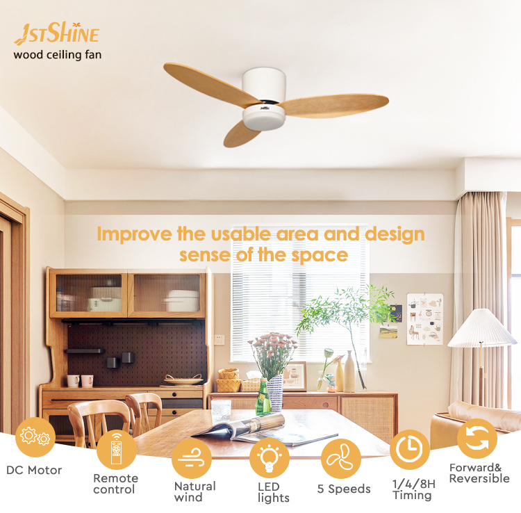 Upgrade Your Home with 42 Inch Ceiling Fan LED Light 5 Speed Choice High CRI Ra 100