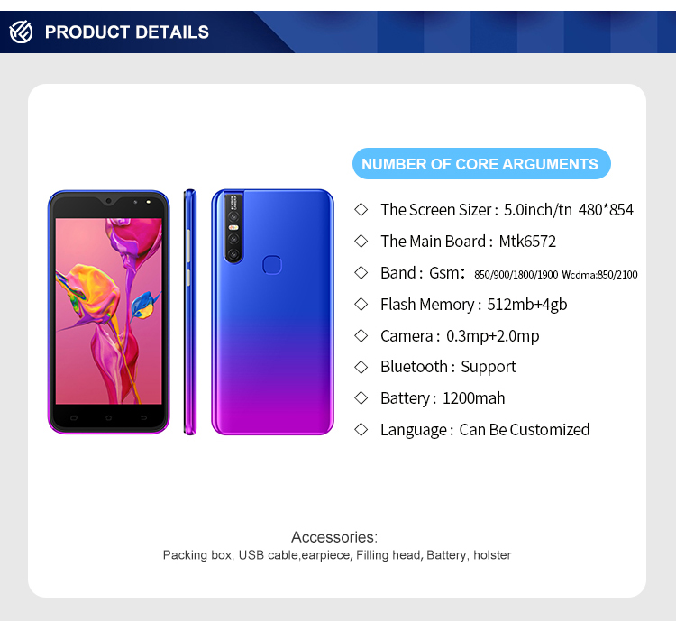 Unlocked Slim Mini Mobile Smart Phone Android Single Core 3G 4G