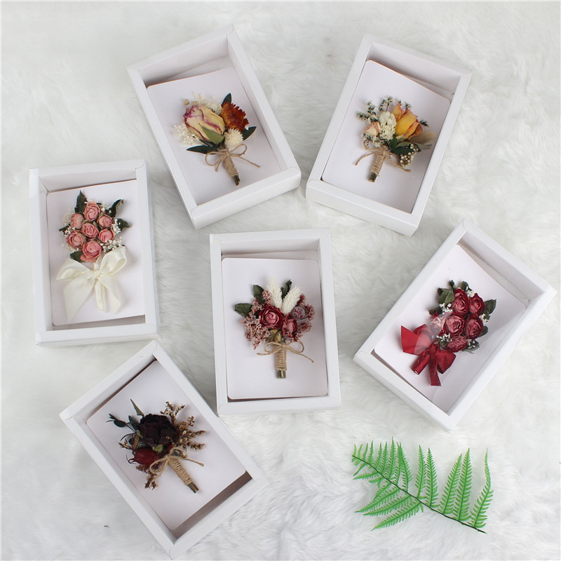 Custom Flower Cards Handmade , Mini Creative Flower Bouquet Card