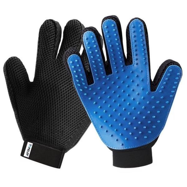 Eco - Friendly True Touch Grooming Glove Furniture Cleaning Five Finger Bath