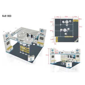 Easy Assembling Modular Custom Tradeshow Booth Various Optional Size