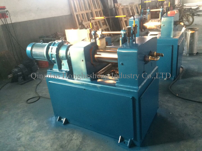 120*350mm 1.5KW Open Mill Rubber Mixing PVC EVA Synthetic Rubber Double Roll Mill
