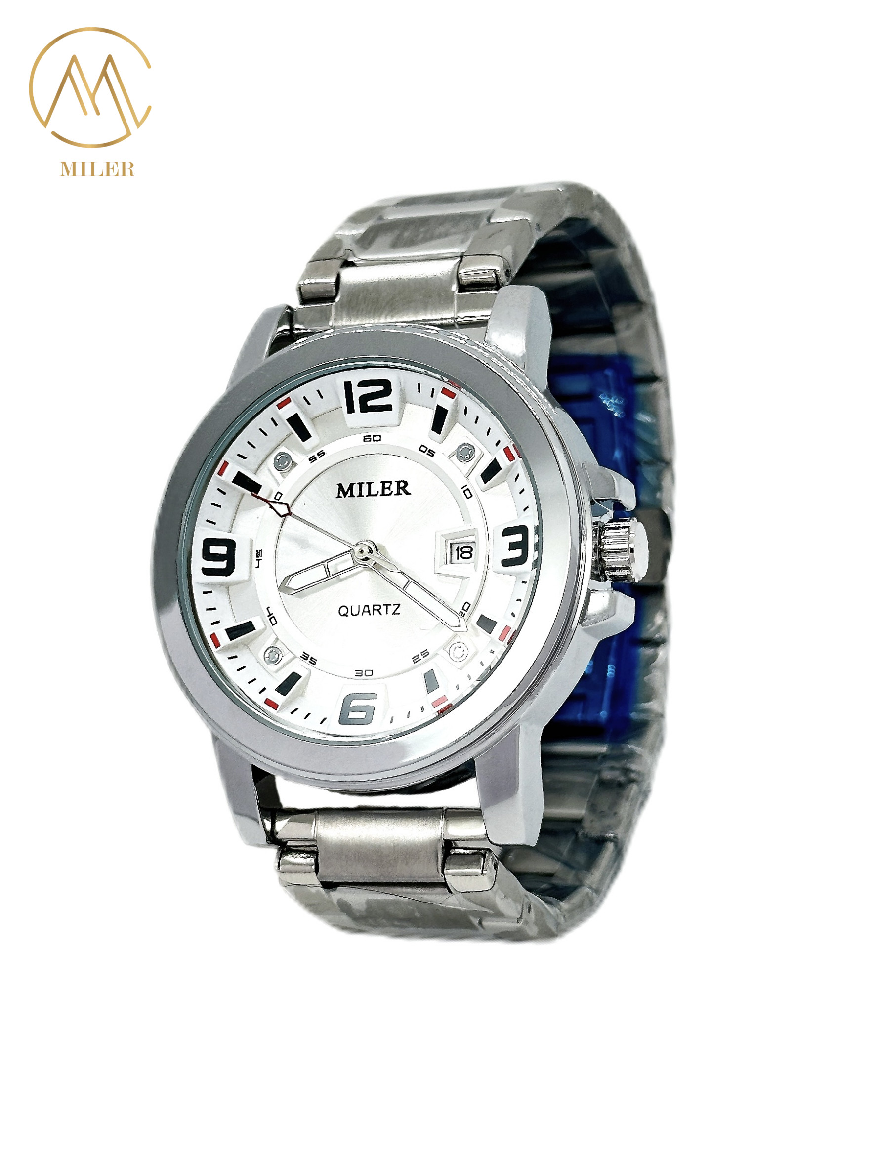 Factory Direct Sale Novelty New Arrival Chronograph Low Price Men Quartz Watches Stainless Steel Band