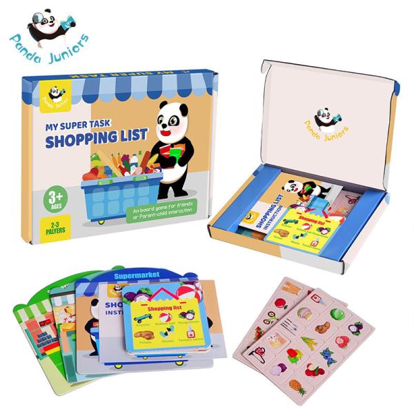 Memory Matching Game Shopping List Travel Board Game For Kids Age 3