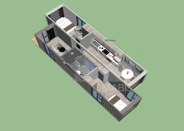 European Style Prefab Container Homes Luxury Fully Assembly 40ft Shipping