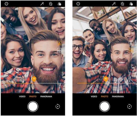 0.36X Cell Phone Wide Angle Lens 15X 2 In 1 Lens Black Silver Champagne
