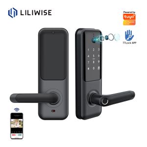 Tuya WiFi BLE Smart Door Lock with Fingerprint and Keypad