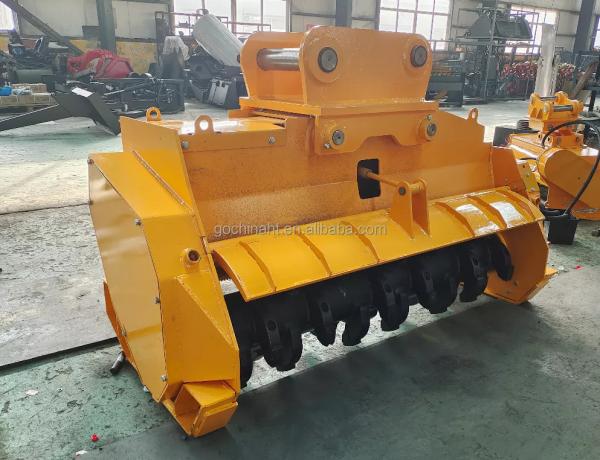 220-650KG Excavator Flail Mower With Adjustable Cutting And ISO9001 Certificatio