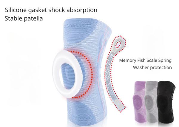Sports Knee Guards Basketball Pressure Running Cycling Silicone Summer Thin