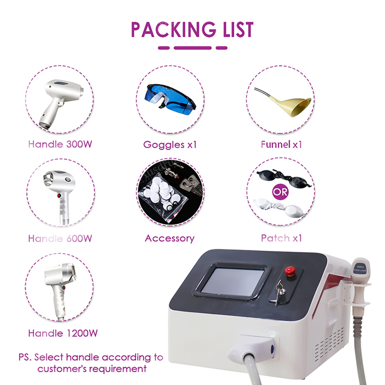 No Pain Portable Permanent Painless 755 808 1064 Hair Removal Laser Epilator 808Nm Diode Laser machine