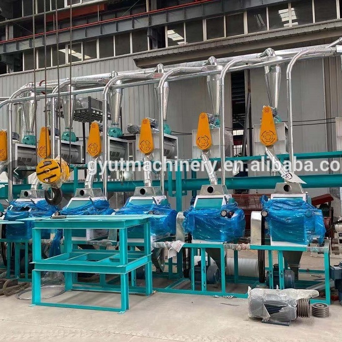 300kg per hour Corn Flour Mill with Competitive and Video Technical Support
