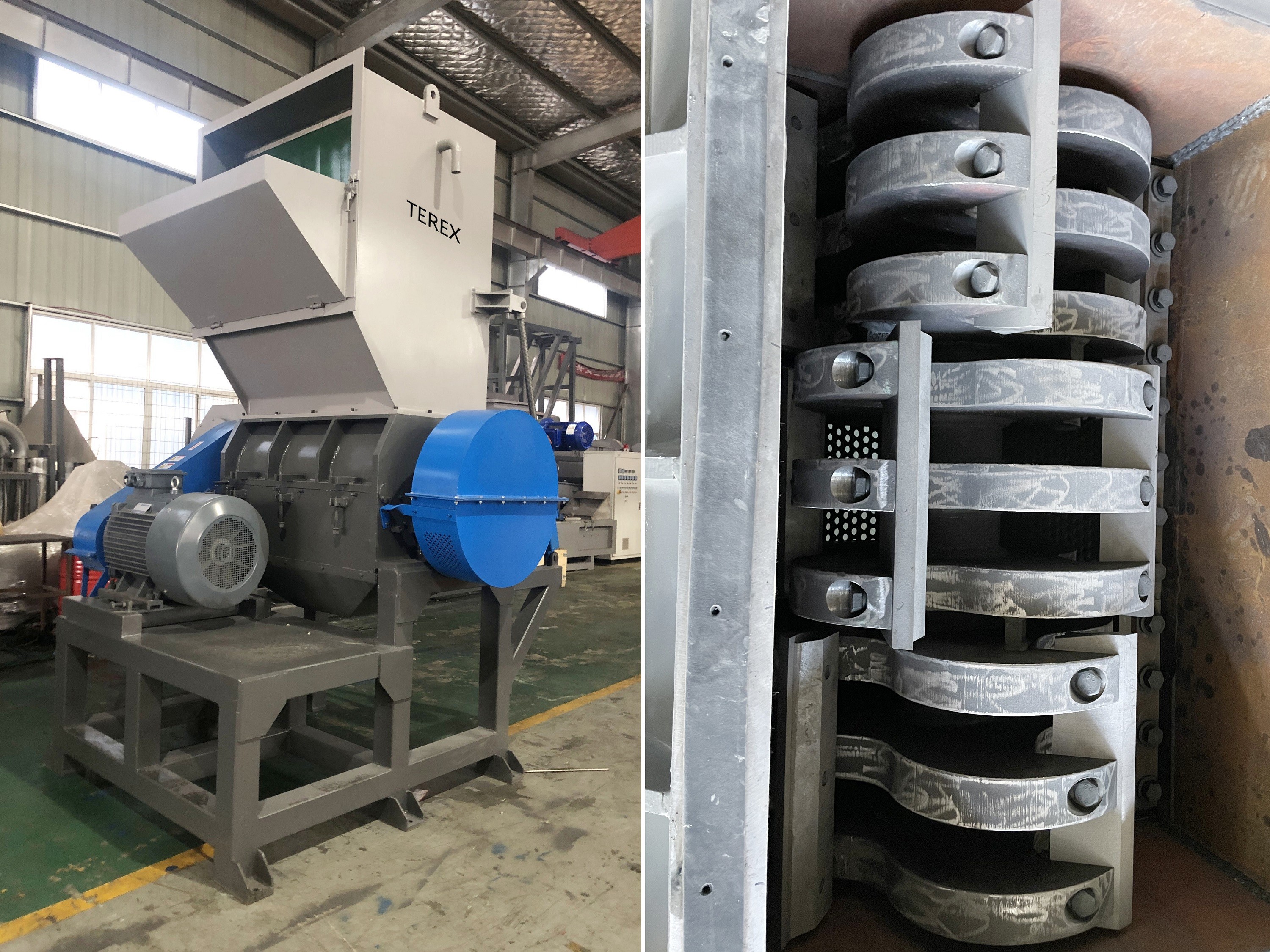 Waste Film Recycling Pp Woven Bag Plastic Granulator Machine For Waste Recycling