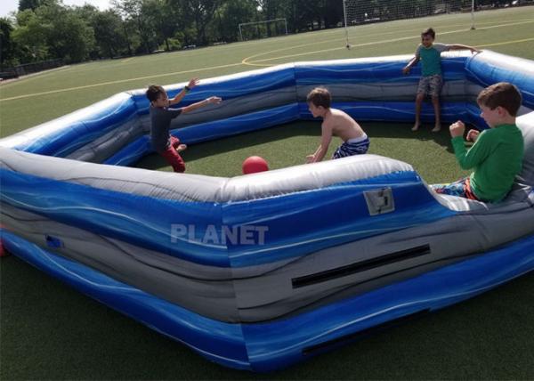 Funny Portable Interactive Inflatable Gaga Ball Pit / Inflatable Gaga Ball Court For Kids Outdoor Games
