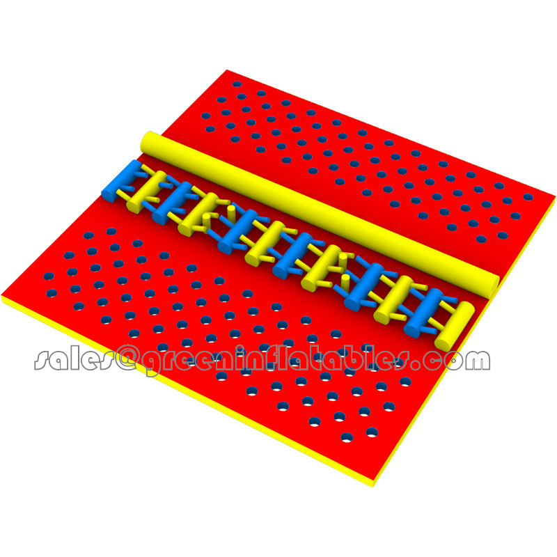 Best Lead Free Pvc Tarpaulin Material Custom Inflatable Obstacle Course Equipment Trampoline Amusement Theme Park
