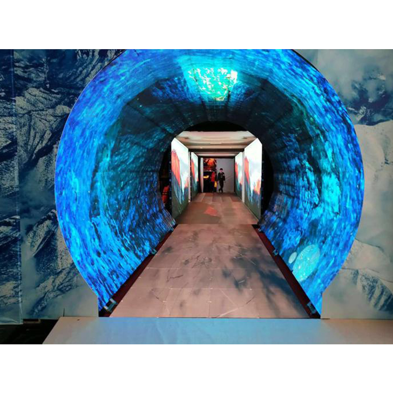 RGB Lightweight Flexible Video Wall , Multifunctional Curve LED Screen