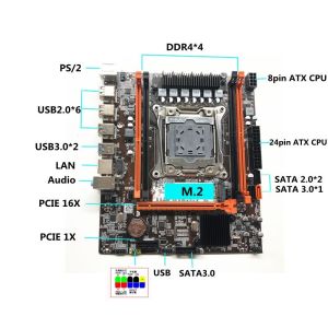 Customized X99 motherboard PC server mainboard 4xDDR4 support core I7 xeon E5 v3
