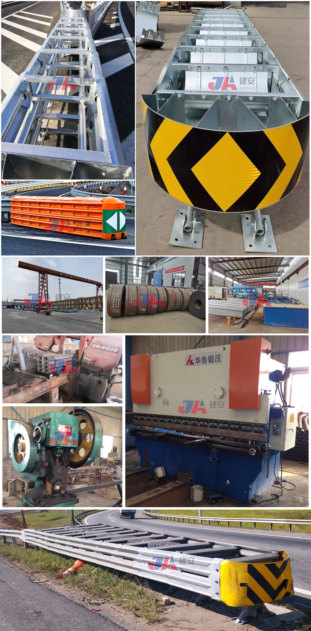 ISO9001 2008 Certified Highway Guardrails Crash Cushions Barrier