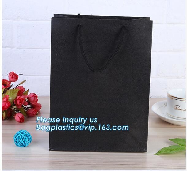 Luxury paper bags with handles Different Sizes,250gsm art paper shopping carrier bag custom printing with handle rope