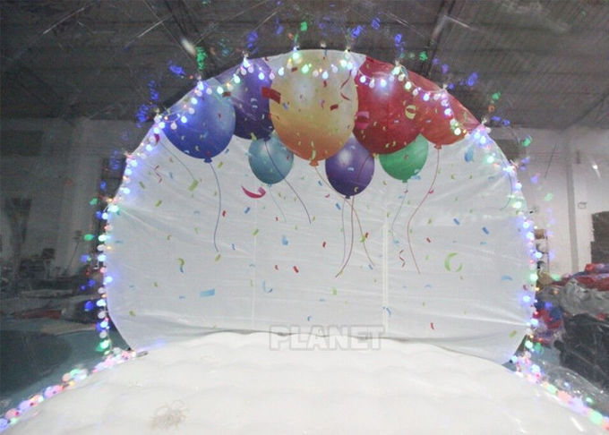 3 Meter Dia Inflatable Snow Globe Photo Booth With Blowing