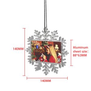 Sublimation Christmas Ornaments Blank High Transparent Plastic Snowflake