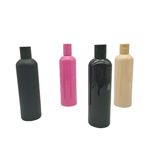 Smooth Body Lotion Bottle Frosted PET Plastic Shampoo Bottle 300 Ml Screen Printing