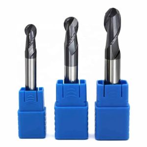 Milling Cutter 4 Flute Ball Nose CNC Router Bit Carbide End Mill 45HRC R3 R4 R5