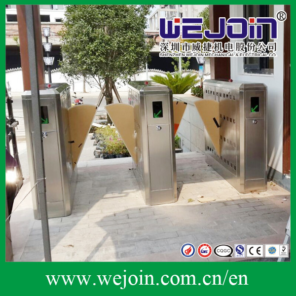 Quality Entrance Control Flap Gate Turnstile, Electronic flap barrier with anti-reversing passing Flap  Barrier, for sale