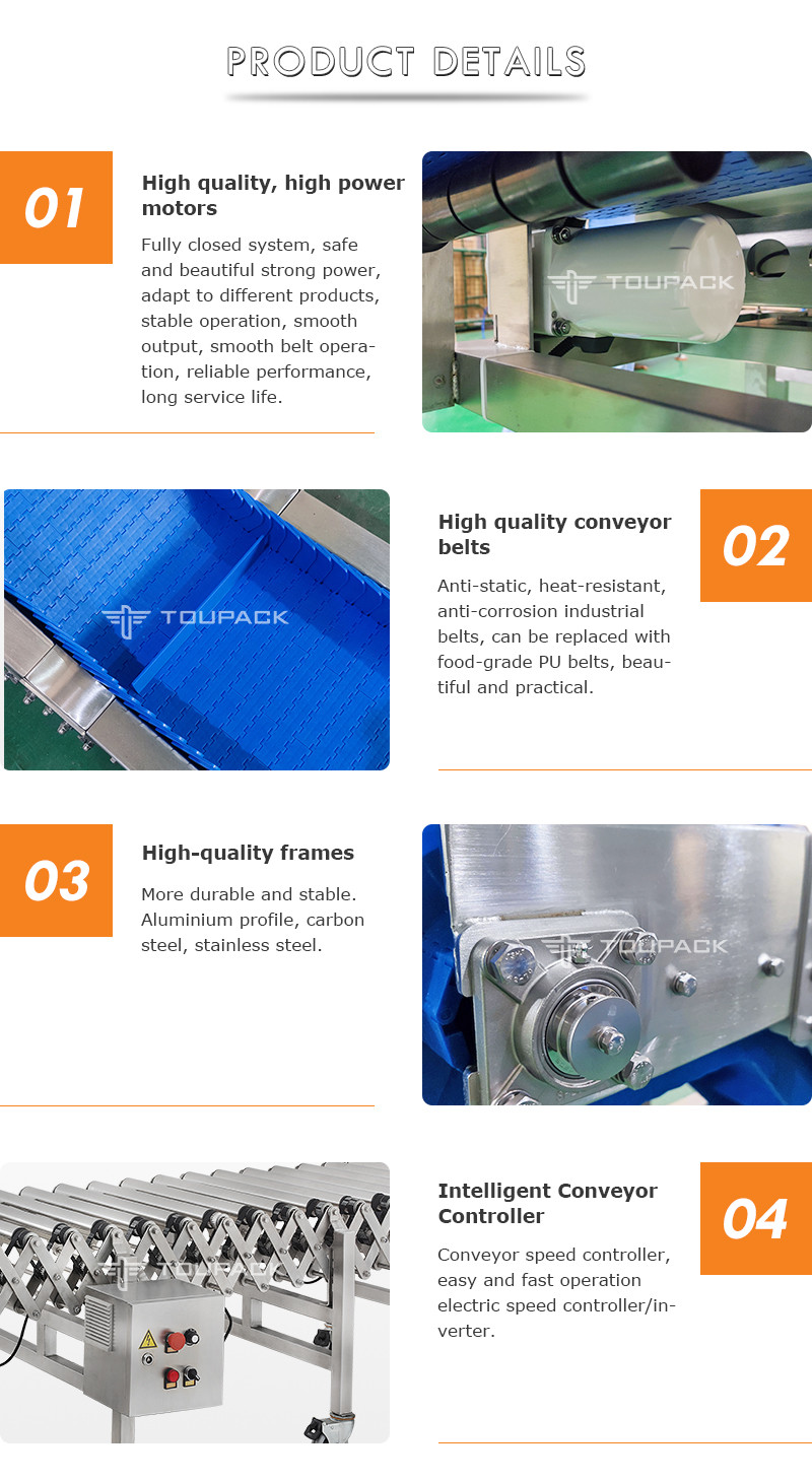 30 45 90 180 Degrees Stainless Steel Conveyor Belt Conveyer Turning Belt Machine For Different Industries