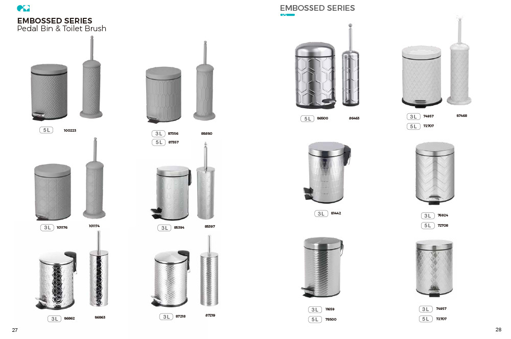 Round Shape Household Pedal Trash Bin Stainless Steel with Thin Lid OEM ODM Offered