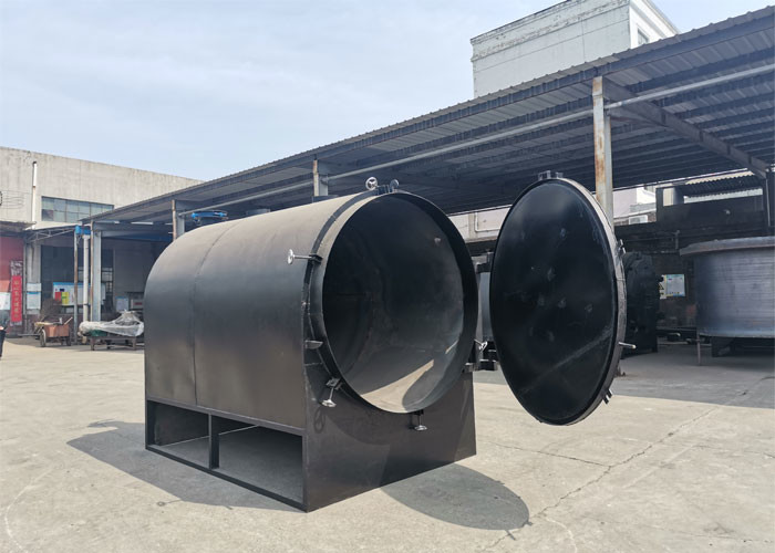 Three Layer Log Charcoal Carbonization Furnace Smokeless
