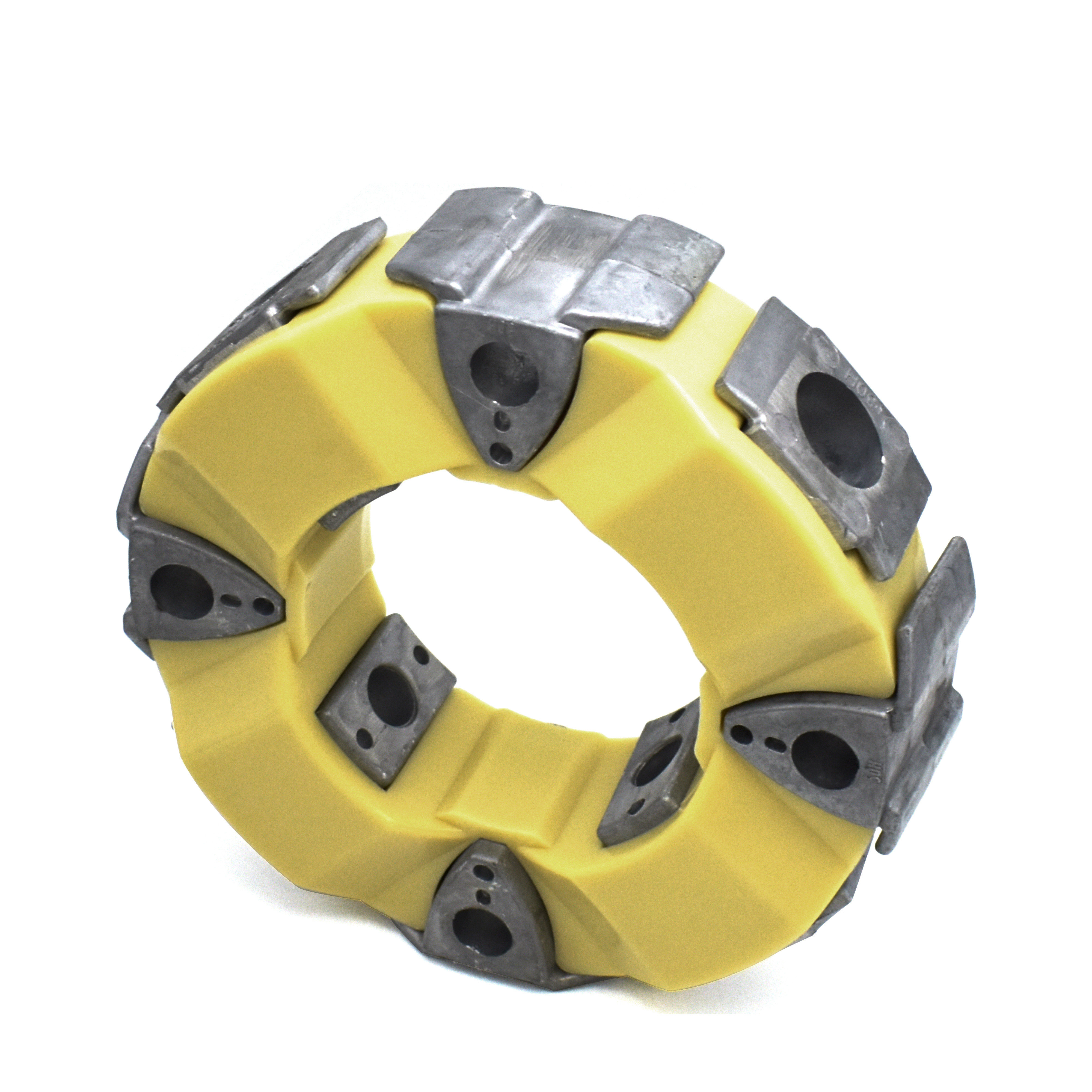 Hydraulic Pump 50H Excavator Spare Parts Coupling Machine Rubber Parts With Aluminum