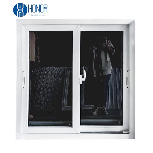 Quality Customized Horizontal Kitchen UPVC Sliding Windows Engineered Vinyl For Easy Opening And Closing for sale