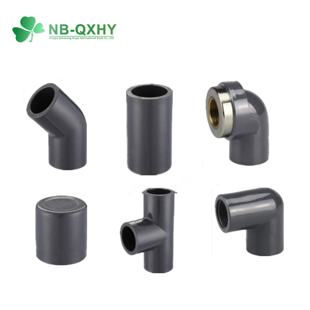 Plastic DIN Standard Pipe Fittings Pn10 Pn16 Pipe Fitting Sch40 Sch80 UPVC PVC Pipe Fitting for Water Supply