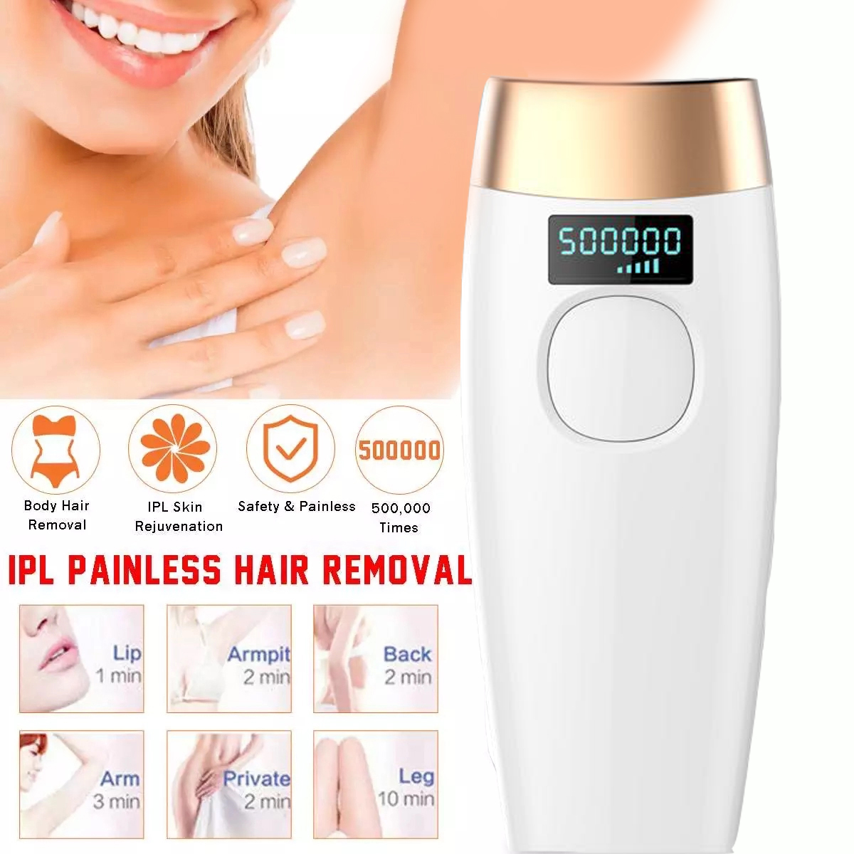 Ipl Shr Electric Hair Removal Machine Mini Laser Depilation Machine Painless