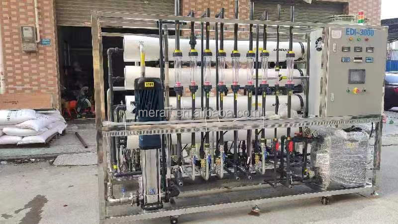 EDI pure water making machine for sale with high quality good price reverse osmosis machine for underground water purification