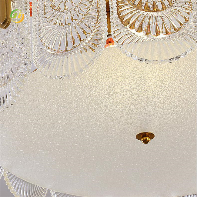 Modern LED Glass Gold Chandeliers Pendant Lights For End Indoor Lighting Needs