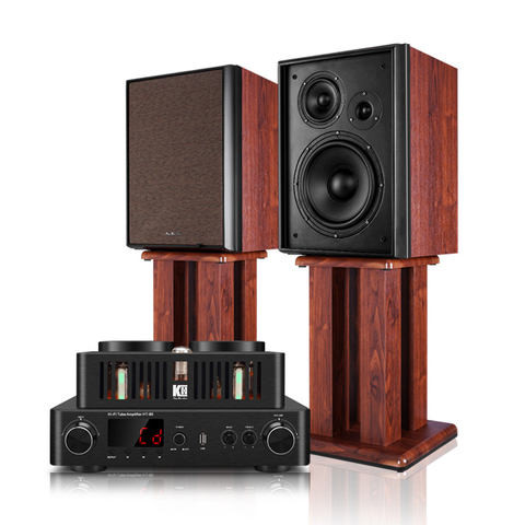 40W Density 2-Loudspeaker Bookshelf Speaker for Aux/Usb Input