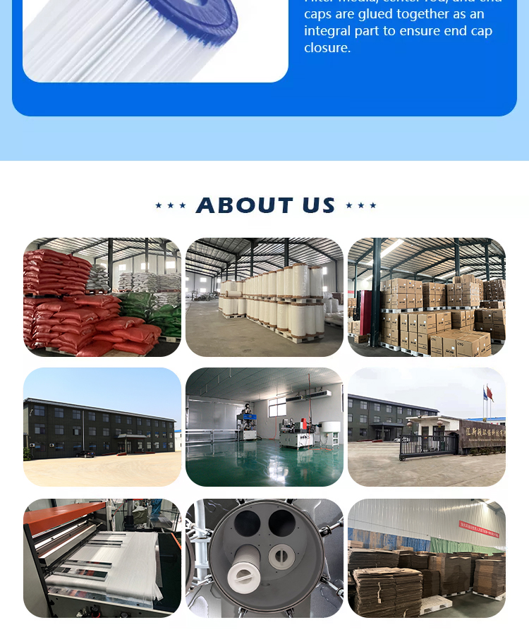 Make Pool Water Clean Polyester Swimming Pool Filter Cartridge for Pool Purification