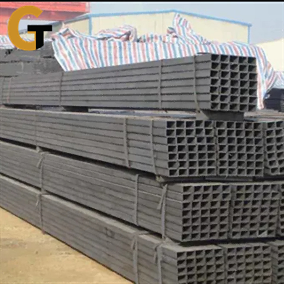 High Yield Carbon Steel Pipe Tube Ms Rectangular Tube 100x100x4 100x200 100x50 40x40x3mm