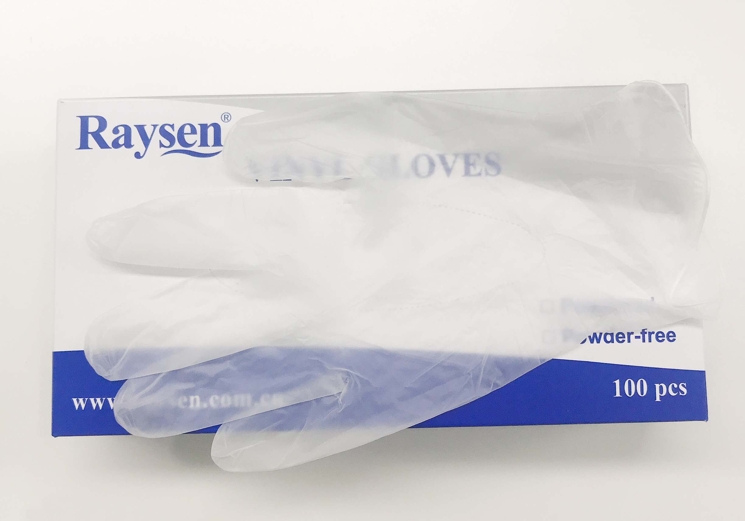 Medical Powder Free Vinyl Gloves / Clear Powder Free Vinyl Exam Gloves